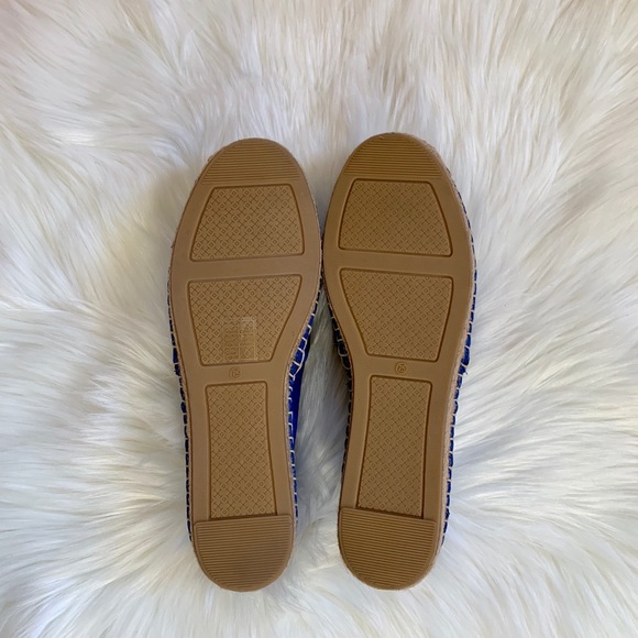 Tory Burch Jelly Blue Suede Sidney Espadrille Flat - Picture 8 of 8